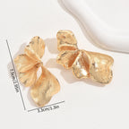 Women's ear clips in an elegant, textured design Hapa Style