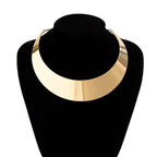 Women Choker Necklace with Modern V Design Hapa Style