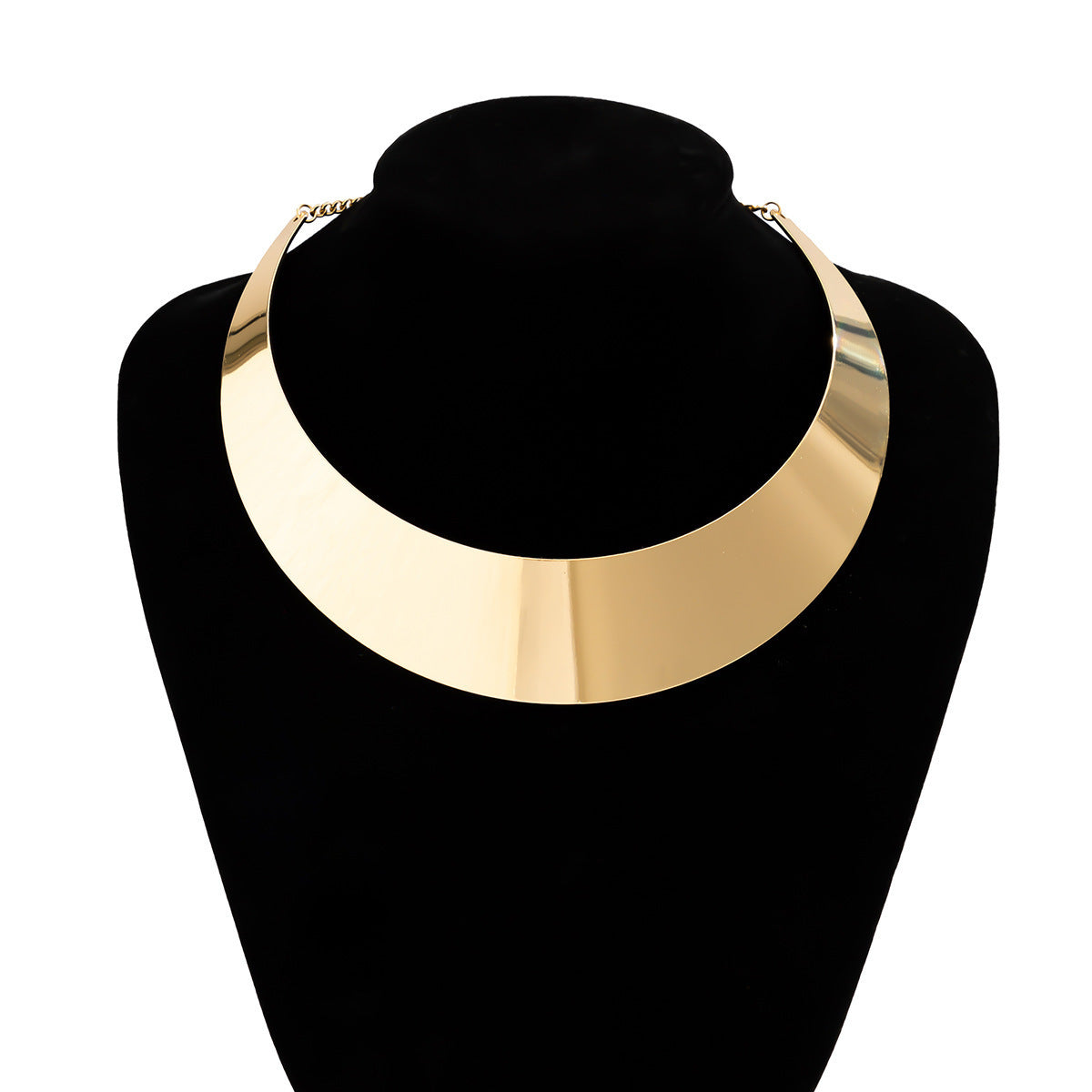 Women Choker Necklace with Modern V Design Hapa Style