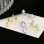 Women's earrings with sparkling circle pendant Hapa Style