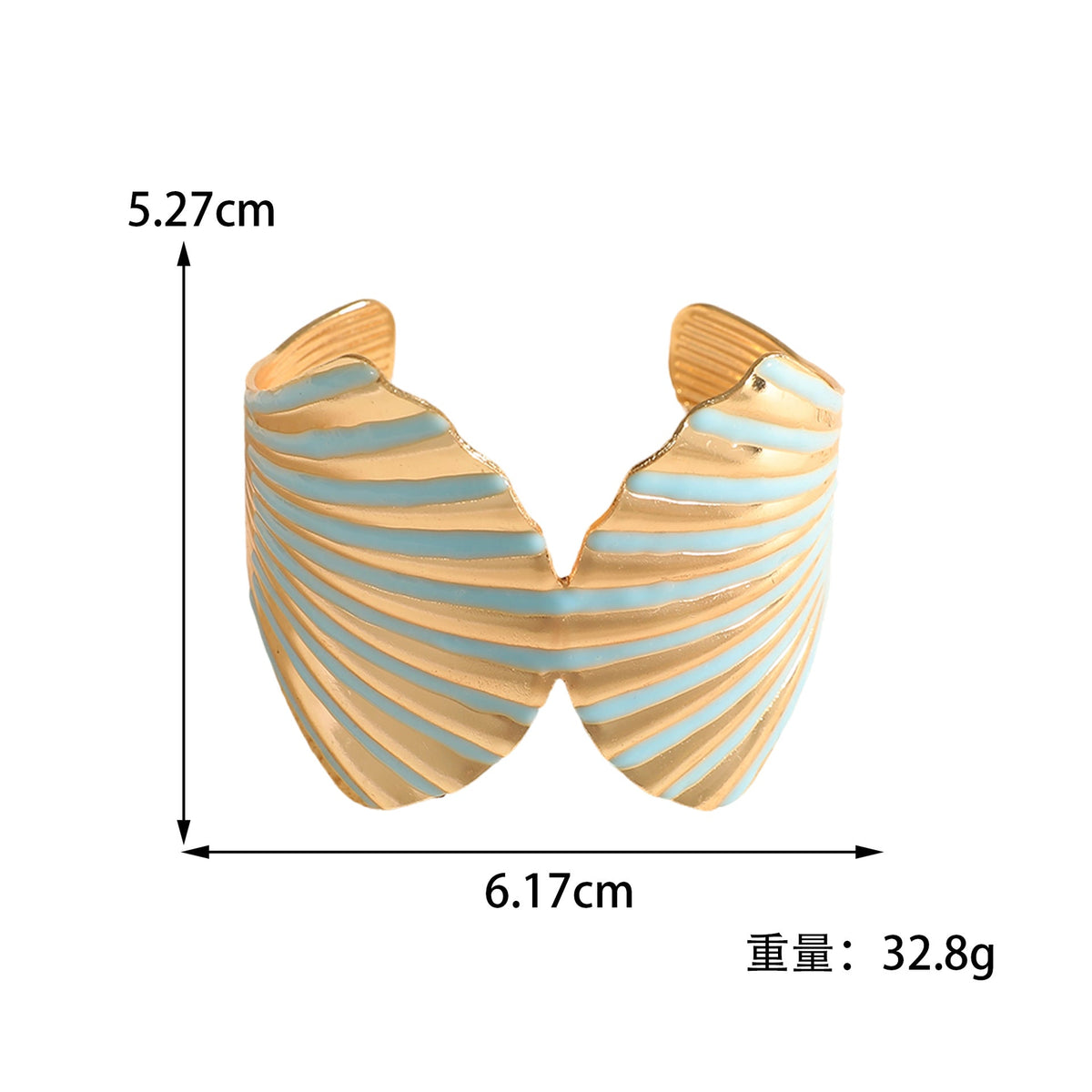 Women's bangle with elegant shell design Hapa Style