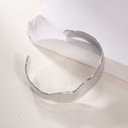 Women's Open Bangle in Modern Bamboo Design Hapa Style