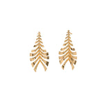 Women Hanging Earrings in Elegant Leaf Design Hapa Style