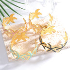 Ladies Open Cuff Bracelet with Expressive Star Motif Hapa Style