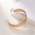 Women's Open Bangle in Modern Bamboo Design Hapa Style