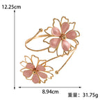 Ladies bracelet with artistic flower design Hapa Style