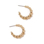 Women Hanging Earrings with Elegant Wave Design Hapa Style