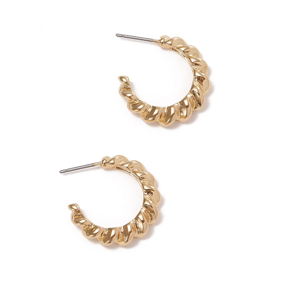 Women Hanging Earrings with Elegant Wave Design Hapa Style