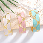 Women's cuff bracelet with artistic design Hapa Style
