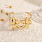 Women's cuff bracelet with floral design Hapa Style