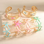 Ladies bracelet with intricate starfish design Hapa Style