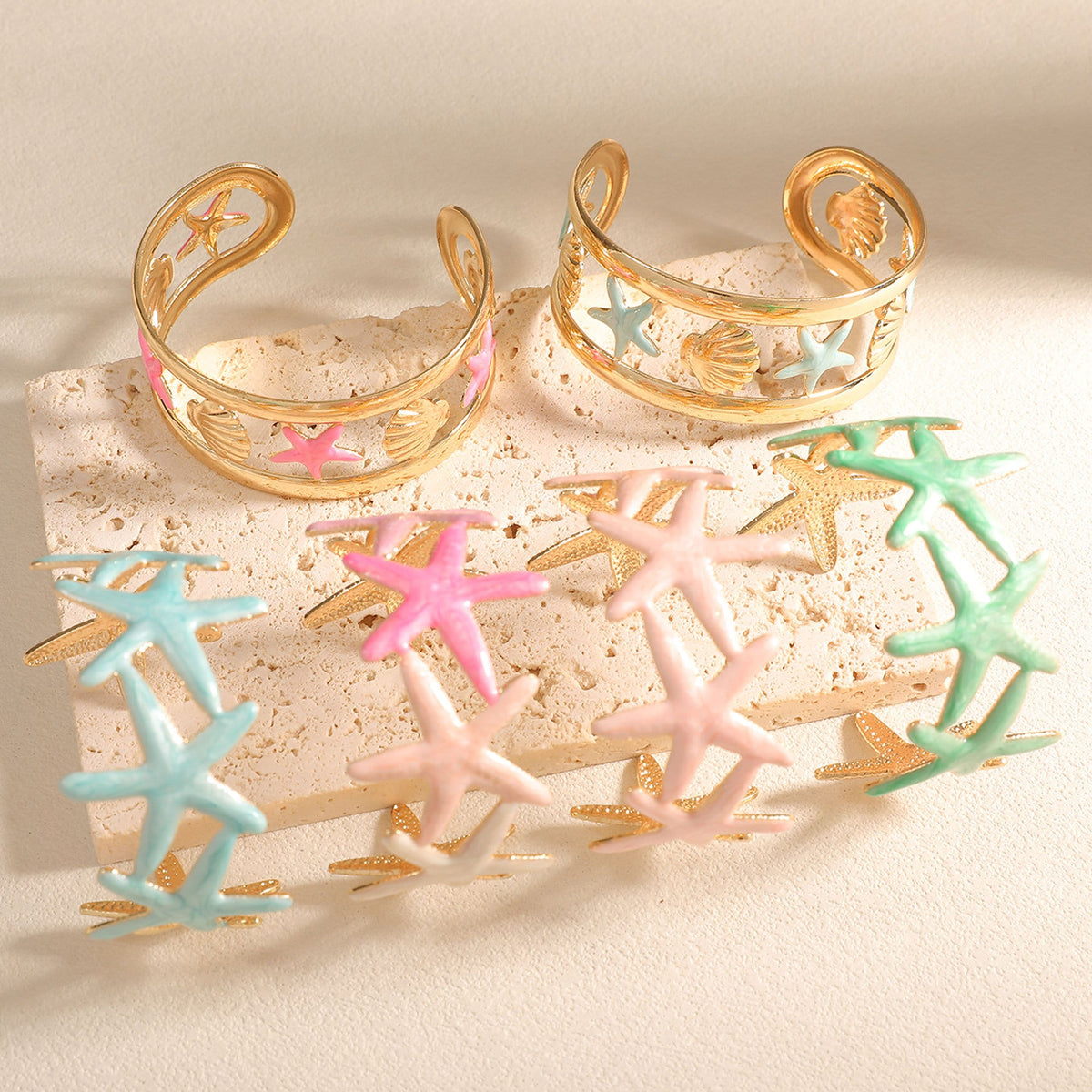 Ladies bracelet with intricate starfish design Hapa Style