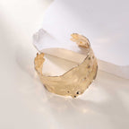 Ladies Open Cuff Bracelet with Artistic, Organic Design Hapa Style