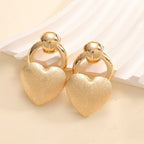 Ladies earrings in elegant heart design Hapa Style