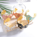 Ladies cuff bracelet with elaborate flower pattern Hapa Style