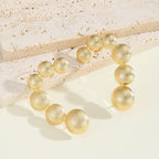 Women's bracelet with structured, golden beads Hapa Style