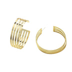 Women's Hanging Earrings in Elegant Wave Pattern Hapa Style