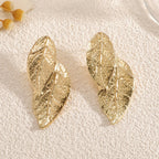 Ladies' bangle with artistic leaf design Hapa Style