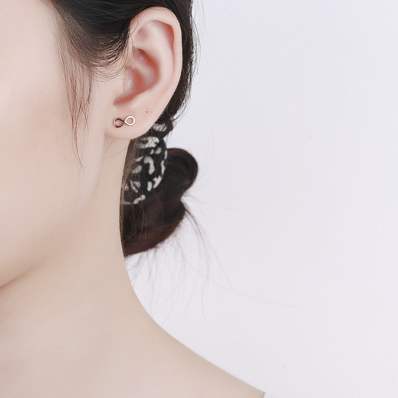 Ladies earrings in infinity design made of high-quality material Hapa Style