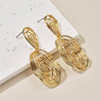 Women's Hanging Earrings in Artful Wire Design Hapa Style