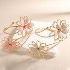 Ladies bracelet with artistic flower design Hapa Style