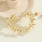 Women's bracelet with structured, golden beads Hapa Style