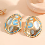 Ladies Hanging Earrings in a modern, organic design Hapa Style