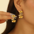 Women artistically designed hoops Hapa Style