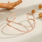 Women Open Bracelet with Curved Design Hapa Style