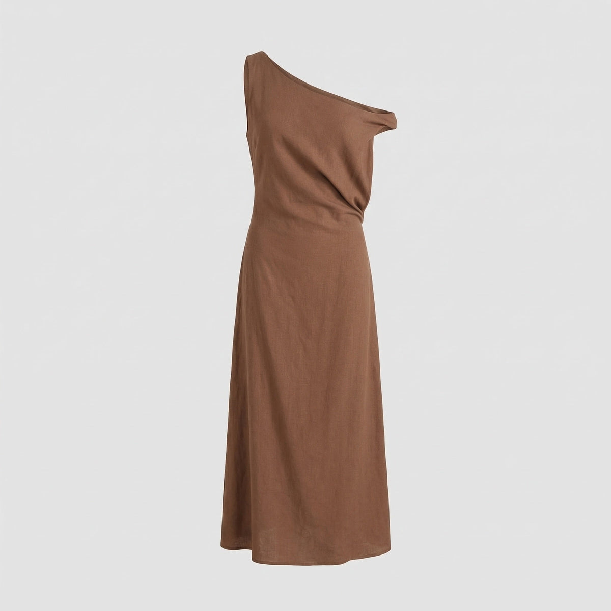 Women’s Off-Shoulder Maxi Dress with Draping